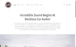 Reckless Car Audio website