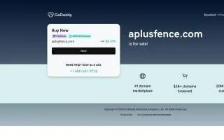 A Plus Fence LLC of Munster website