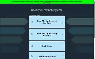 Bean Me Up Roastery & Cafe website