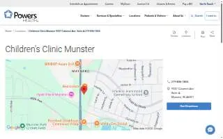 Children's Clinic-Munster website