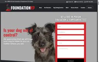Foundation K9 NWI of Munster website