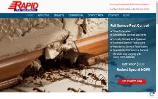 Rapid Pest Solutions of Gary website