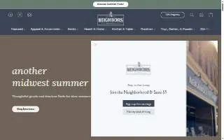 Neighbors Mercantile® website