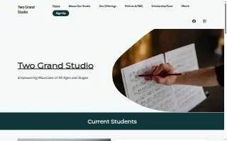 Two Grand Studio website