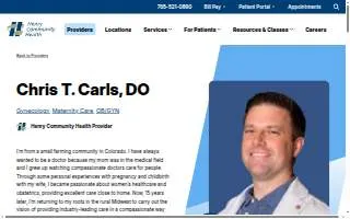 Chris Carls, DO website