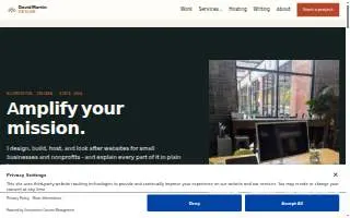 David Martin Design of New Castle website