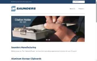 Saunders Flooring website