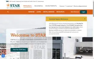 STAR Financial Bank website