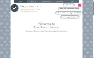 The Groom Room of New Castle website