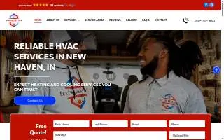 Blazing Heat HVAC LLC website