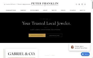 Peter Franklin Jewelers website