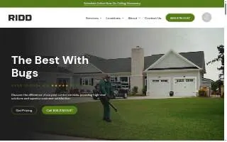 RIDD Pest Control of New Haven website