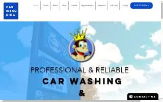 Car Wash King website