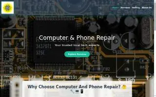 Computer And Phone Repair website