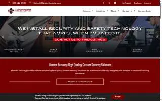 Hoosier Security of Noblesville website
