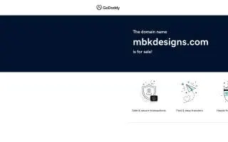 MBK Designs website