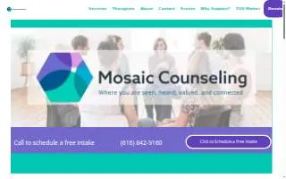 Mosaic Counseling Services website