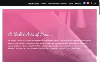 Ballet Arts of Peru website