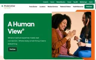 Parkview Physicians Group - Orthopedics of Peru website