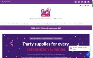 Party Direct website