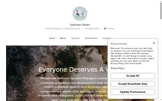 Milestones Pediatric Speech Therapy of Plainfield website
