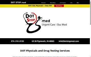 DOT STOP med website