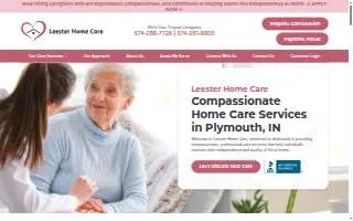 Leester Home Care LLC website