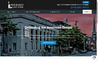 Merino Law Firm website