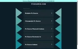PC Source website