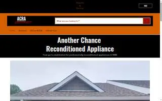 Another Chance Reconditioned Appliance website