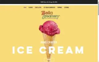 Bella Creamery website