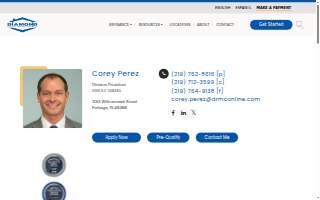 Corey Perez Diamond Residential Mortgage