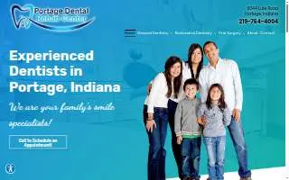 Portage Dental Rehab Center website