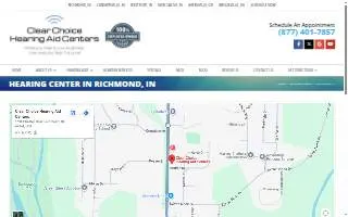 Clear Choice Hearing Aid Centers of Richmond website