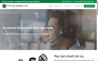 Finance System, Inc. website