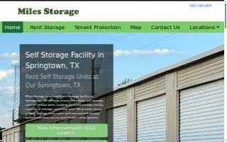 Miles of Storage website