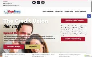 Wayne County Federal Credit Union website