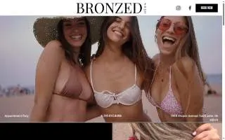 BRONZED by Ash website
