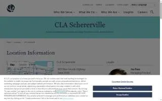 CLA (CliftonLarsonAllen) of Schererville website