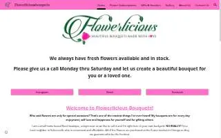 Flowerlicious Bouquets website