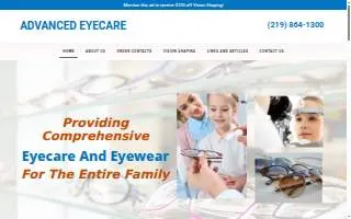 Indiana Eye Care website