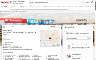 CVS of Seymour website
