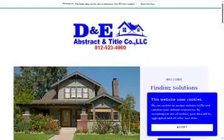 D & E Abstract & Title Co website
