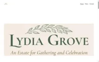 Lydia Grove Winery - Brewery - Wedding/Event Center website
