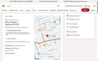 Walgreens of Seymour website
