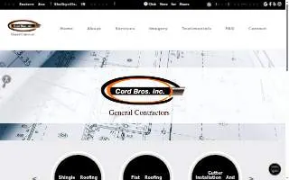 Cord Bros., Inc. website