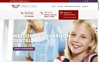 Harrison Dental website