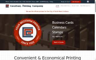 Carothers Printing Company website
