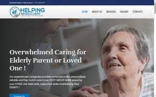 Helping Angels Care - Group Home for Seniors website