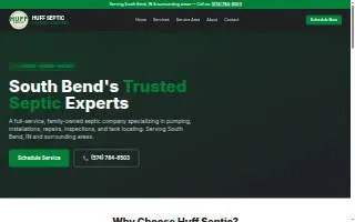 Huff Septic Inc website